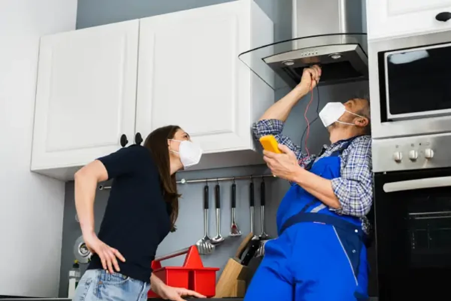 Range hood installation