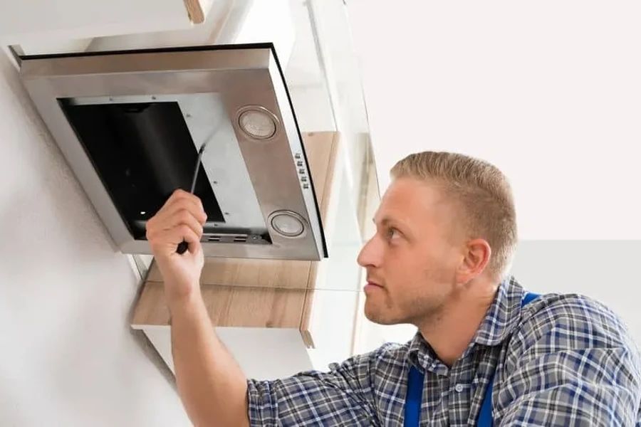 Range hood installation