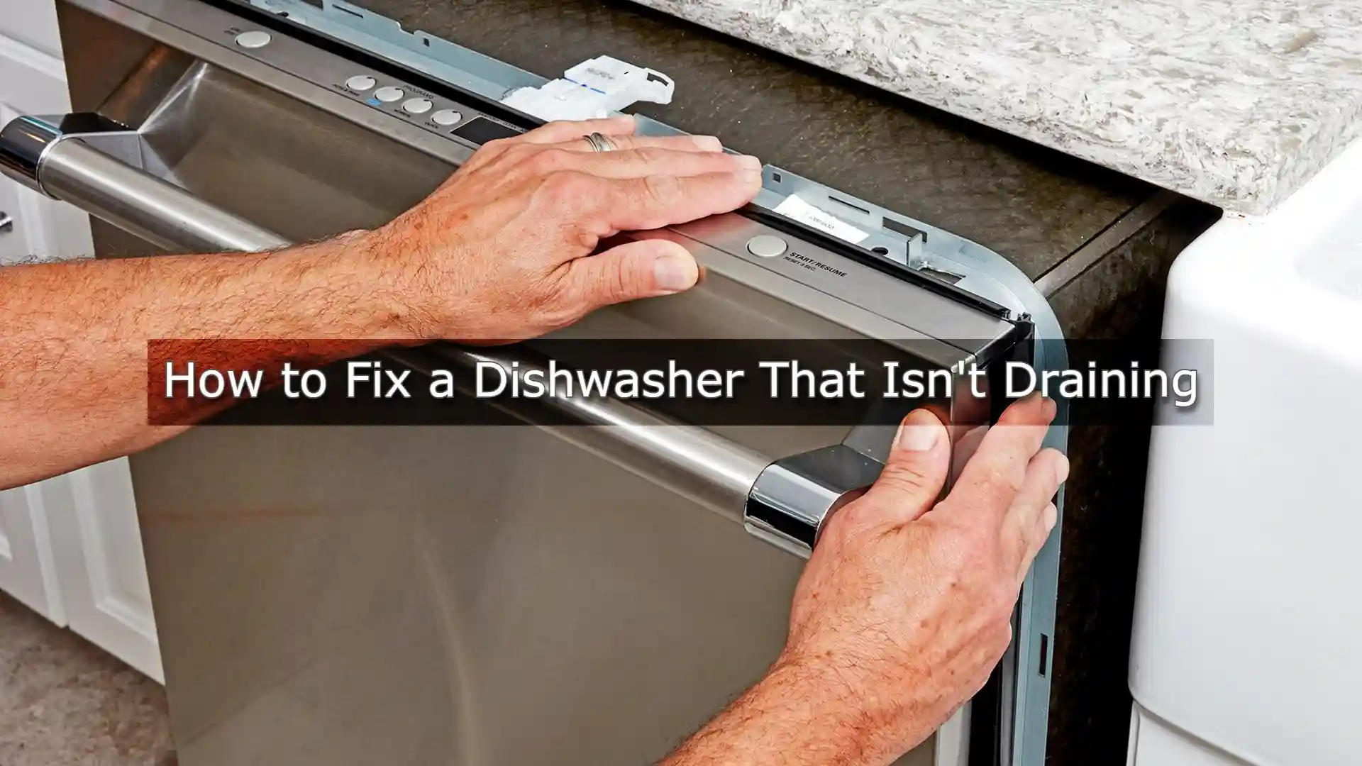 Dishwasher not draining, how to fix a dishwasher that isn