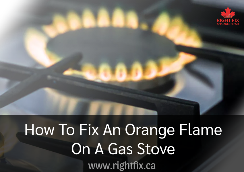 How To Fix An Orange Flame On A Gas Stove