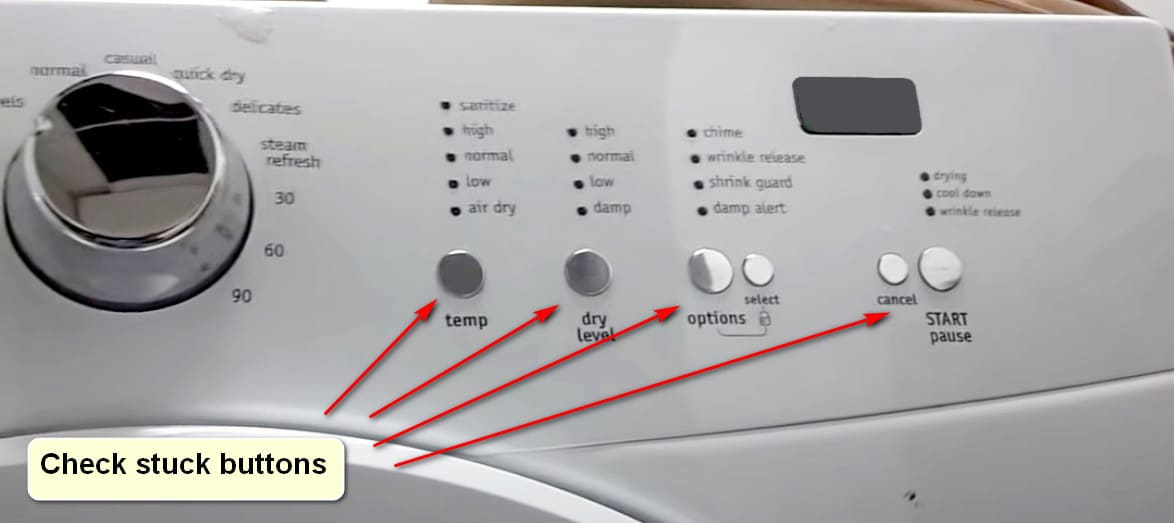 Frigidaire Dryer Error Code E68