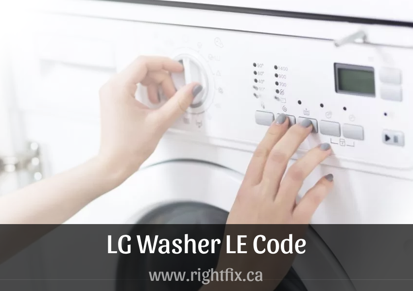 LG Washer LE Code