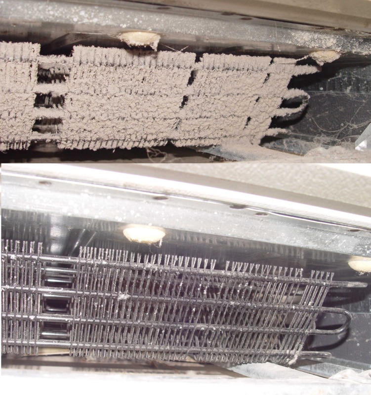 Clean Clogged Condenser Coils