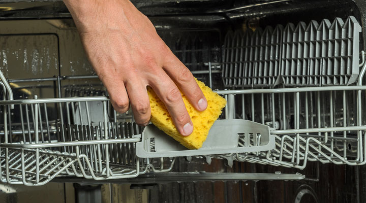 Cleaning the Interior of the Samsung Dishwasher