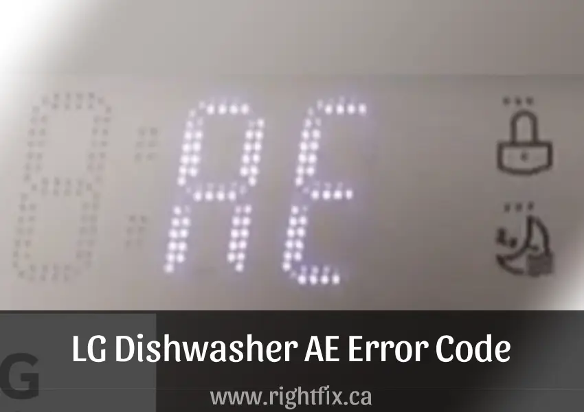 LG Dishwasher AE Error Code