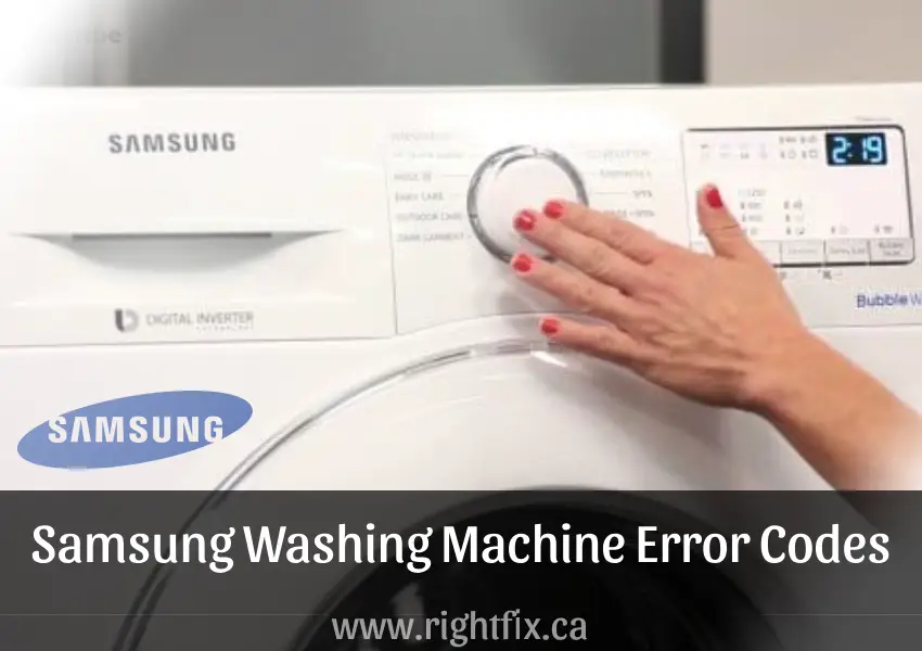 Samsung Washing Machine Error Codes