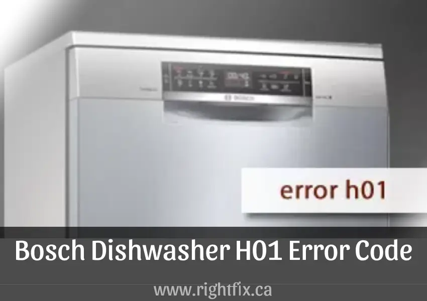 Bosch Dishwasher H01 Error Code