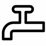 Bosch dishwasher tap symbol