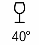 Bosch Glass 40° Symbol