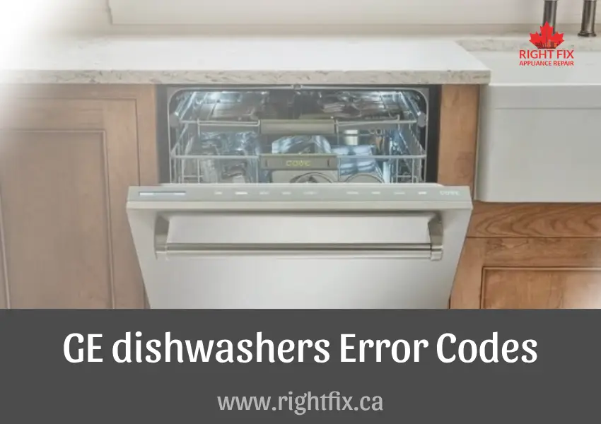 GE Dishwasher Error Codes and Troubleshooting