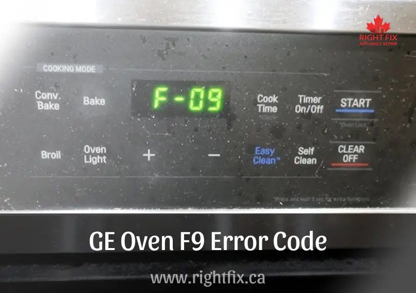 GE Oven F9 Error Code