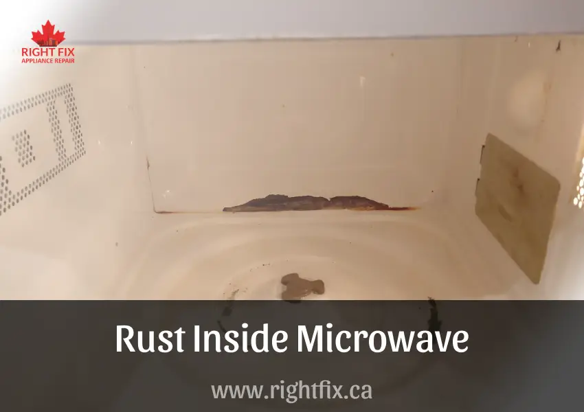 Rust Inside Microwave