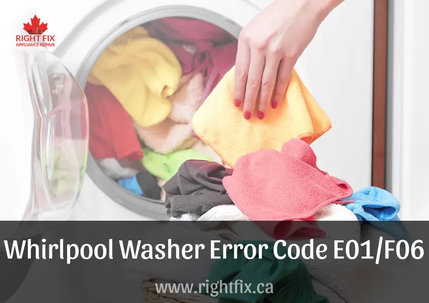 Whirlpool Washer Error Code E01/F06