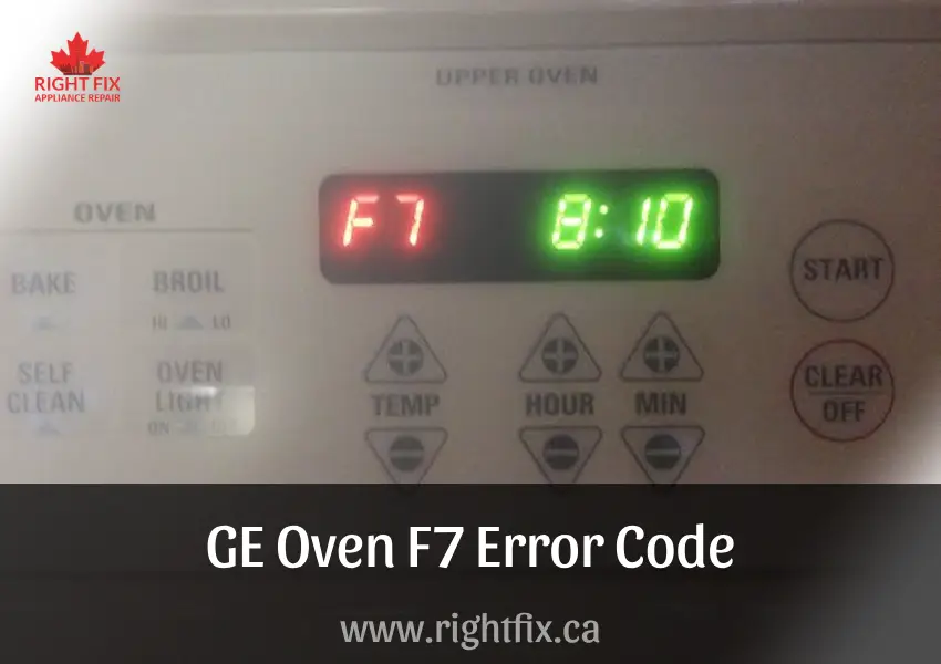 GE Oven F7 Error Code