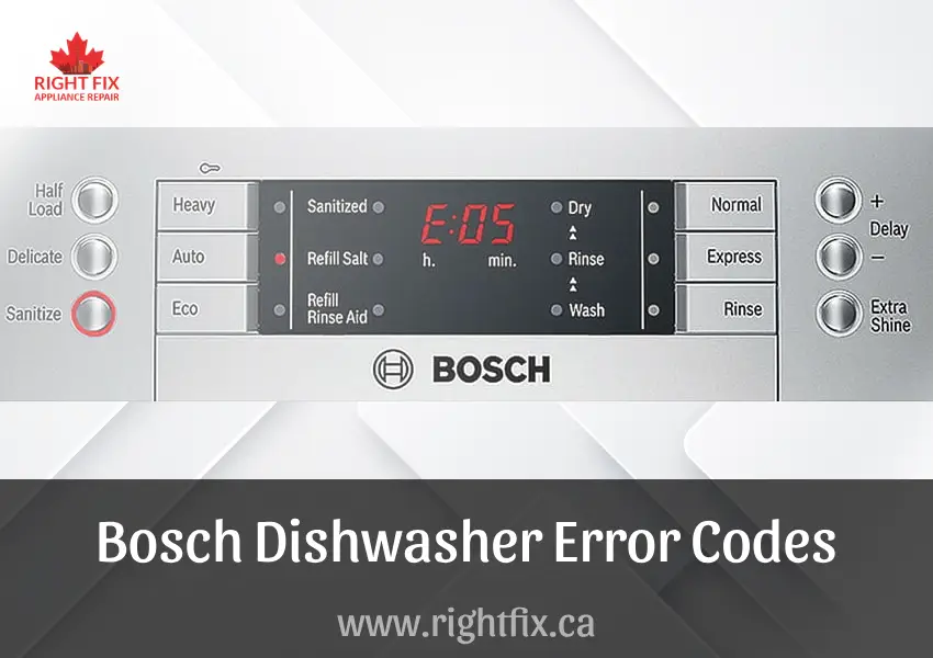 Bosch Dishwasher Error Codes