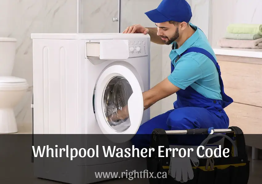 Whirlpool Washing Machine Error Codes