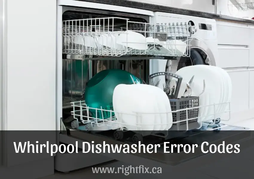 Whirlpool Dishwasher Error Codes and Troubleshooting