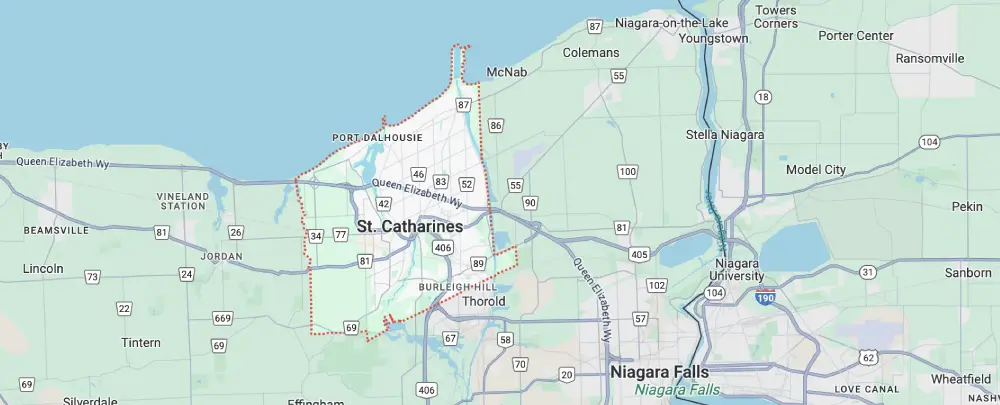 St. Catharines Areas We Service