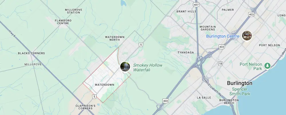 Waterdown Areas We Serve