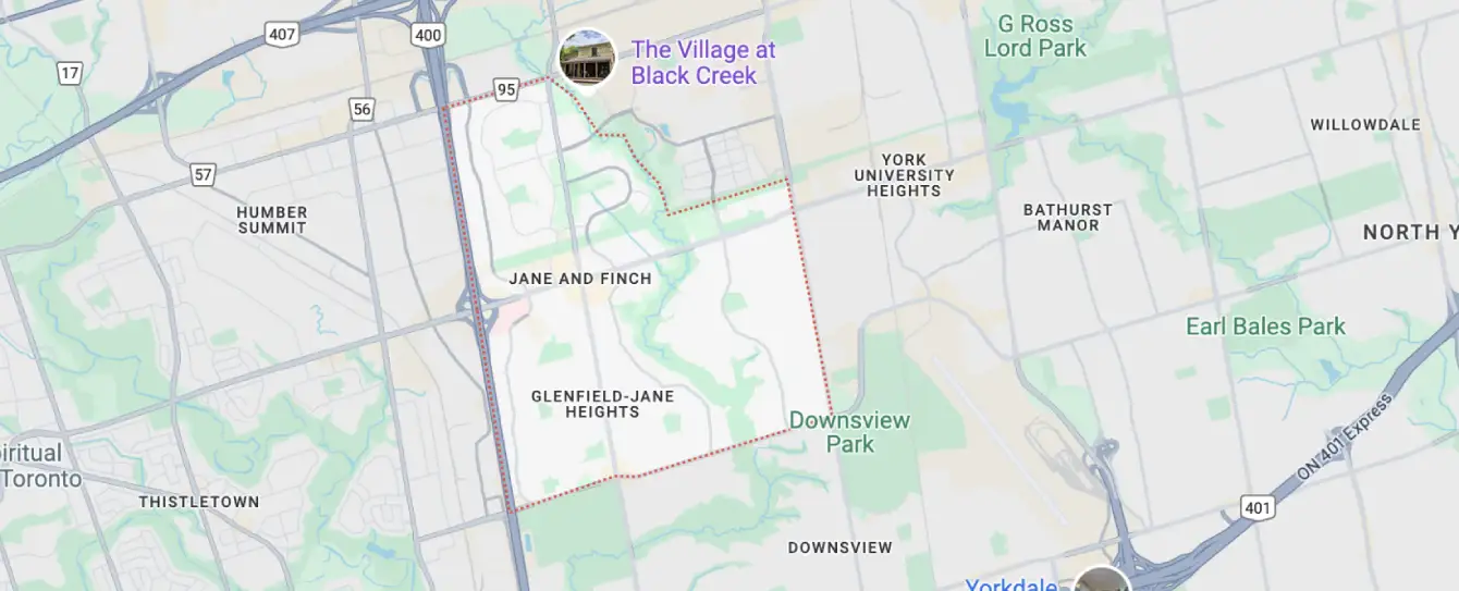 Jane and Finch Areas We Serve