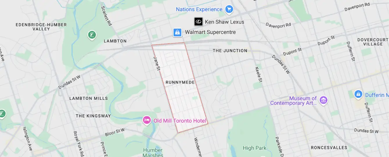 Runnymede Areas We Serve