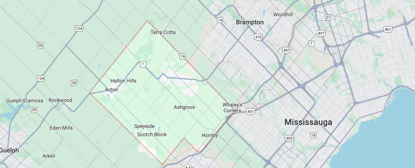 Halton Hills Areas We Serve