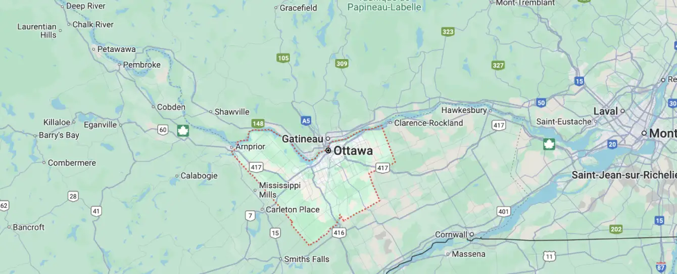 Fridge Repair Service Areas in Ottawa