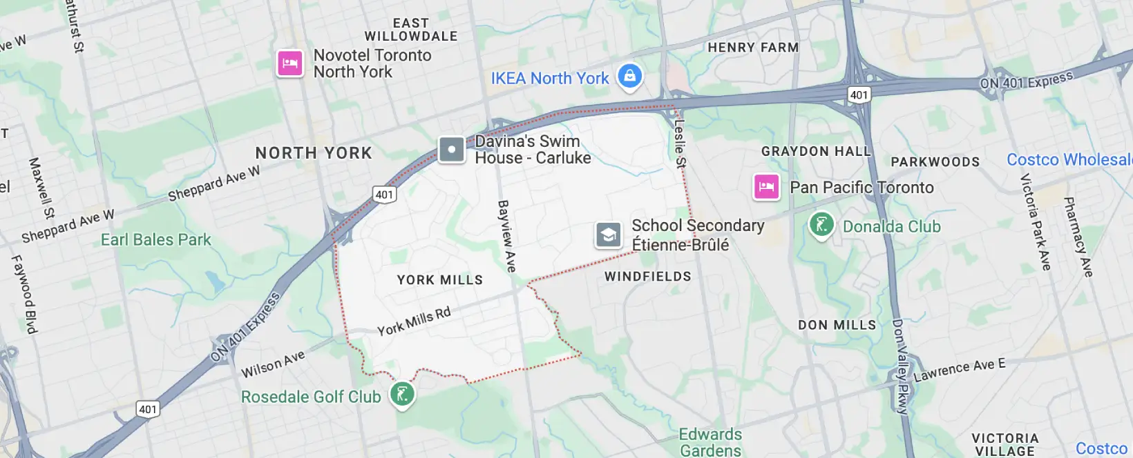 York Mills Areas We Serve