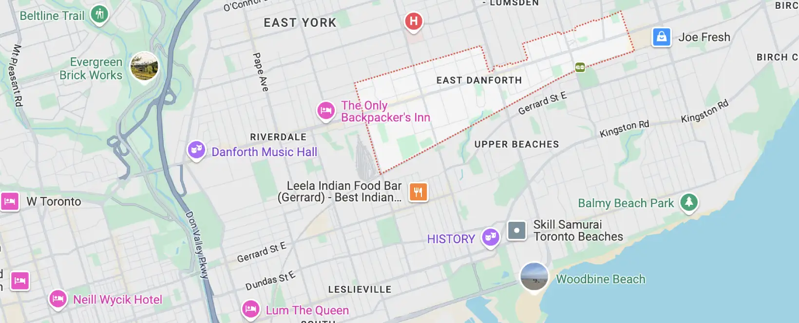 East Danforth Areas We Serve