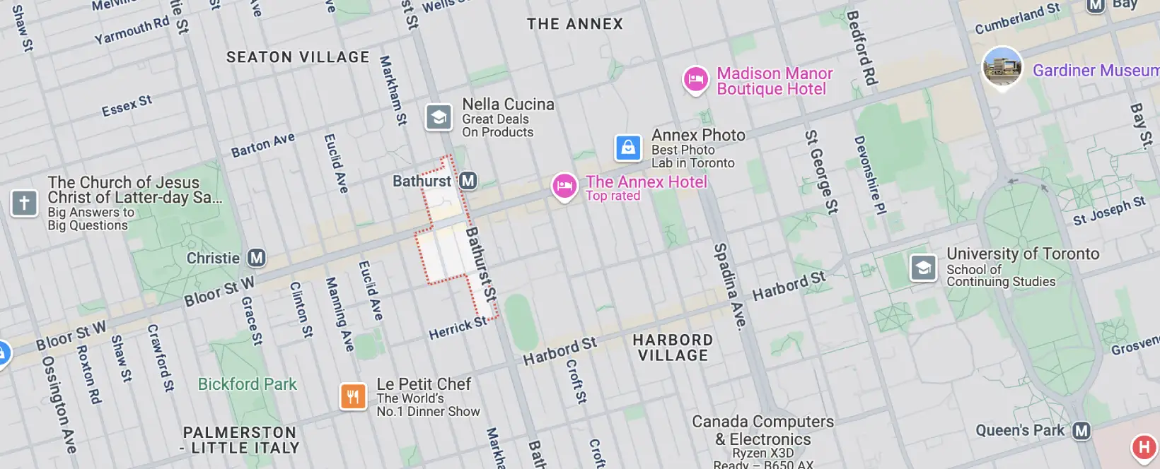 Mirvish Village Areas We Serve