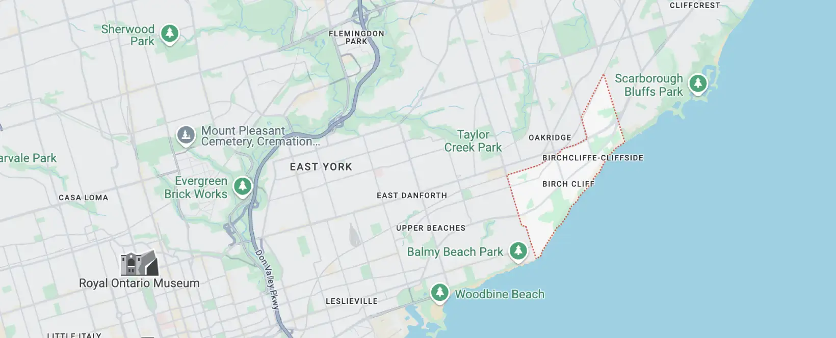 Birch Cliff Areas We Serve