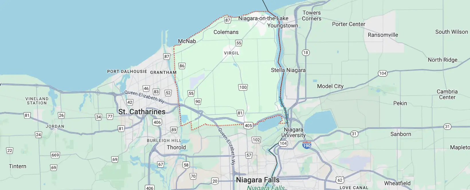 Niagara On The Lake Areas We Serve