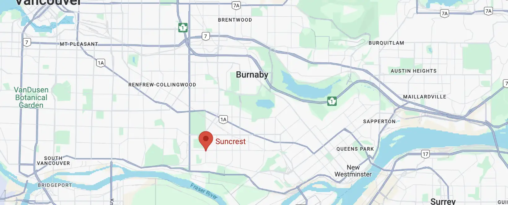 Suncrest Areas We Serve