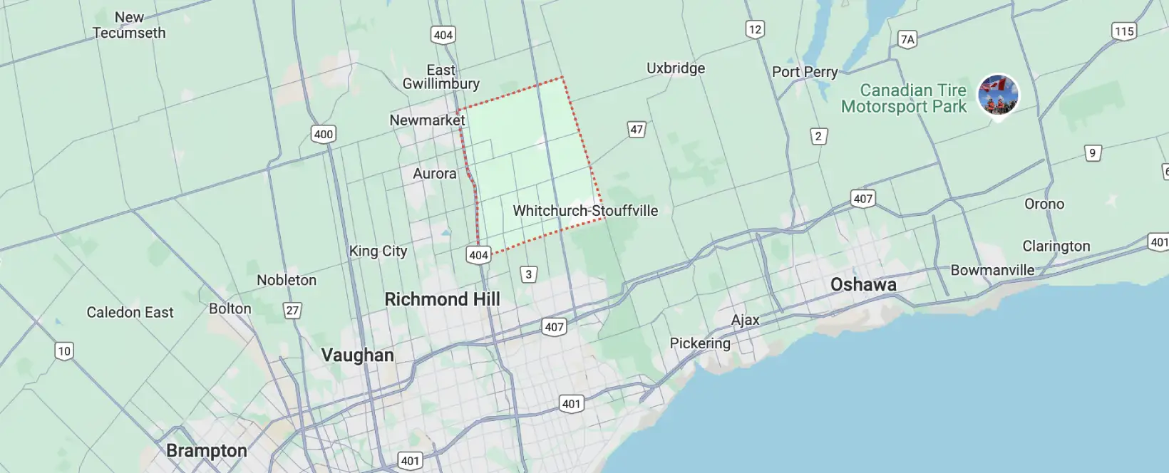 Whitchurch-Stouffville Areas We Serve
