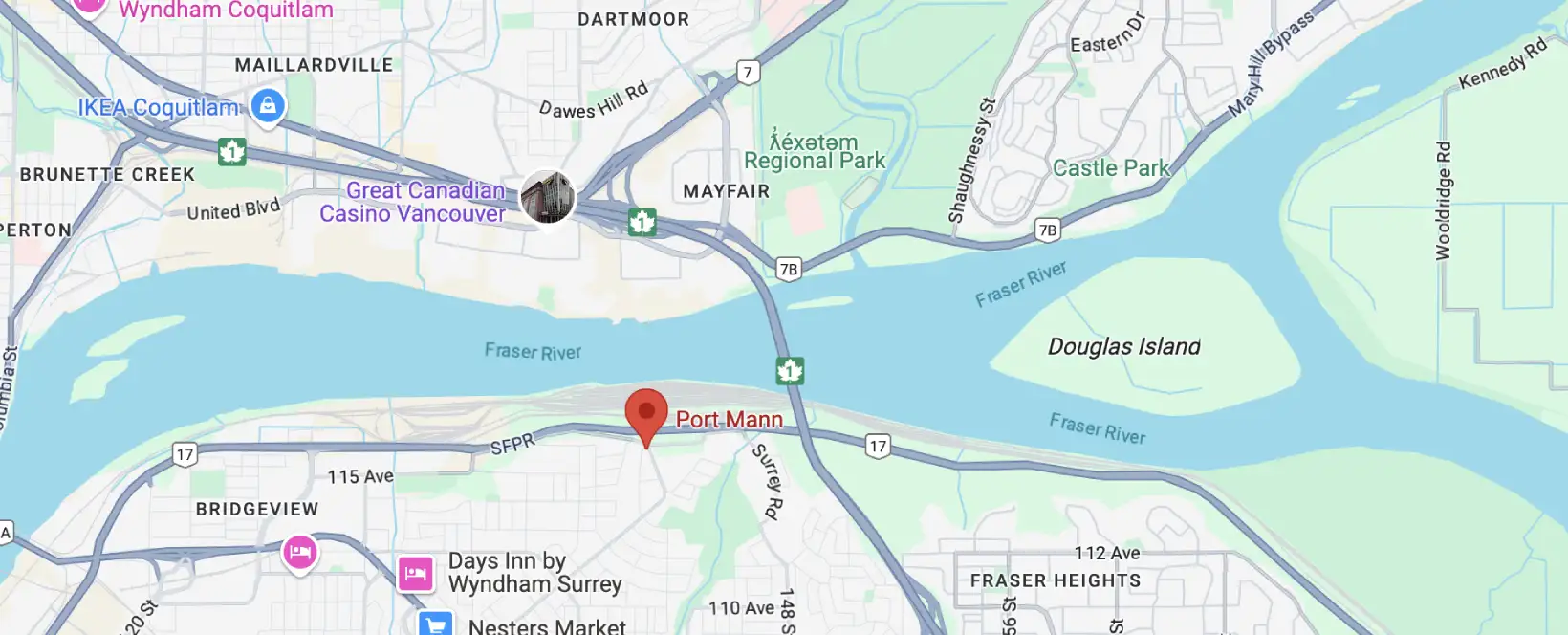 Port Mann Areas We Serve