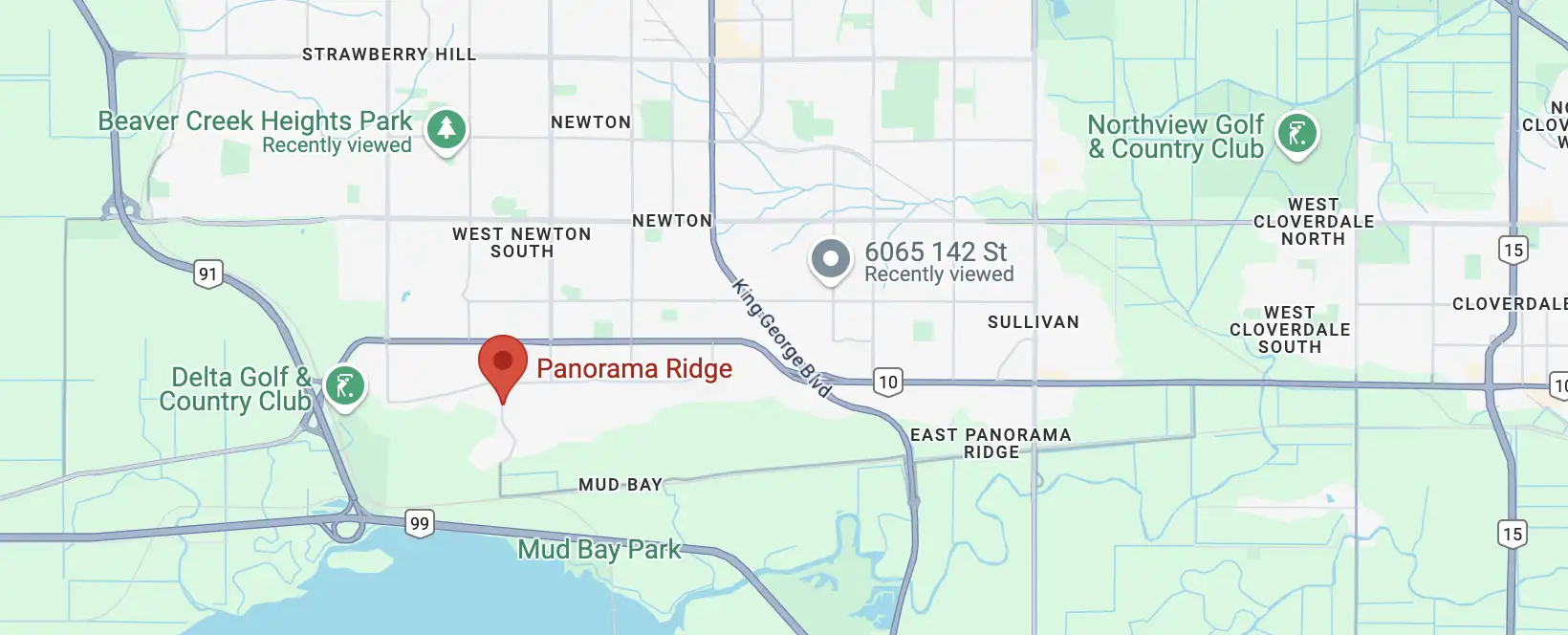 Panorama Ridge Areas We Serve