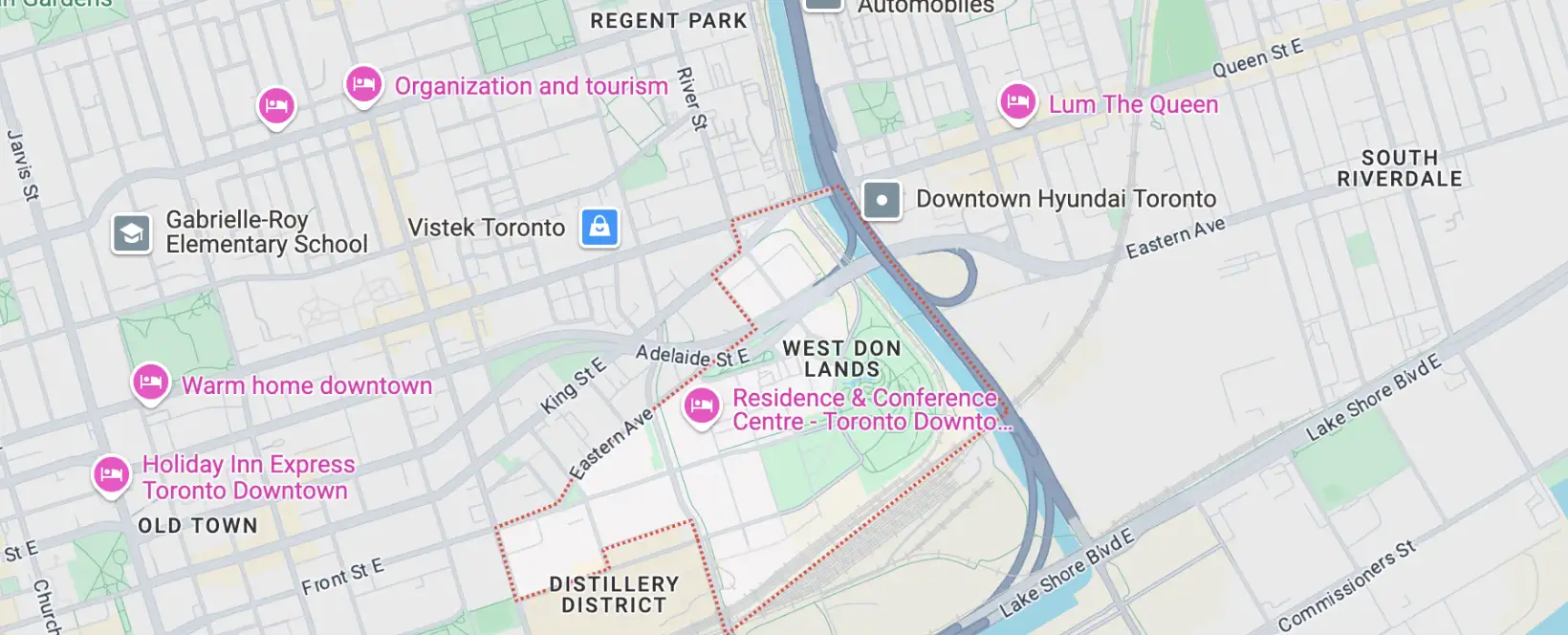 West Don Lands Areas We Serve