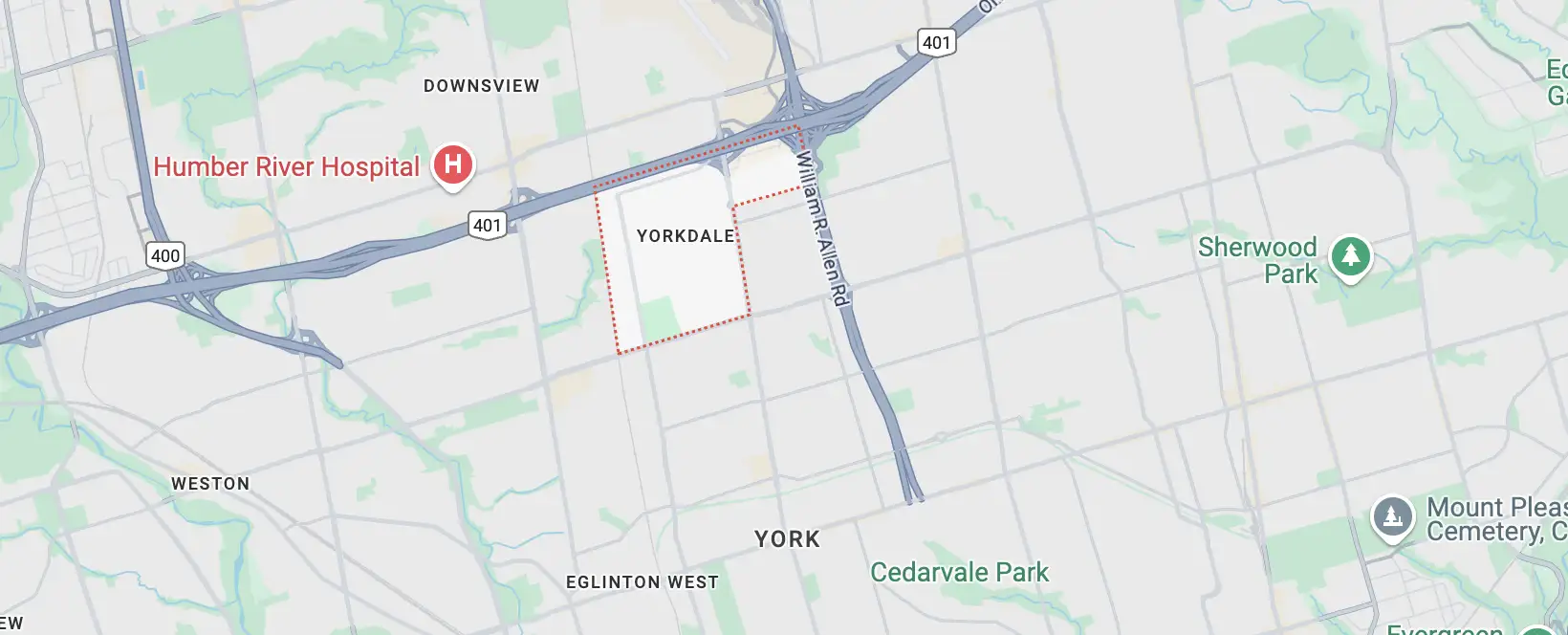 Yorkdale Areas We Serve