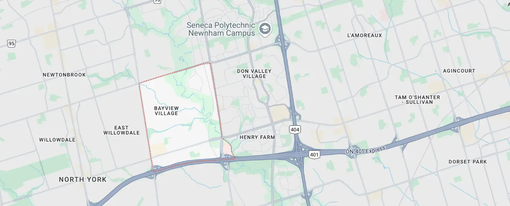 Bayview Village Areas We Serve
