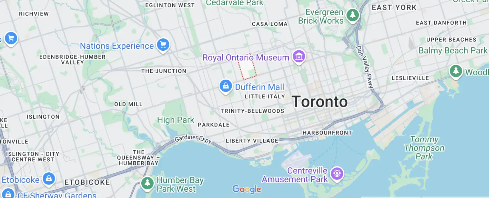Christie Pits Areas We Serve