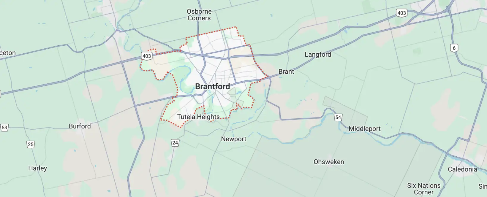 Brantford Areas We Serve