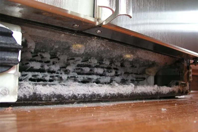 Dry vacuum the bulk debris