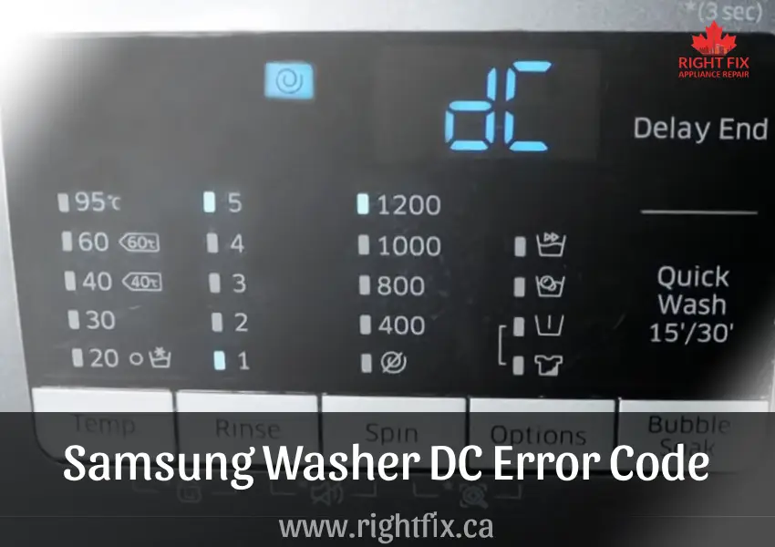 Samsung Washer DC Error Code: Causes and How to Fix It